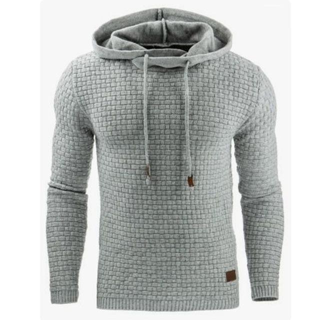 Men's Textured Design Hoodie in Regular Fit - 1 - London-stylehouse.com