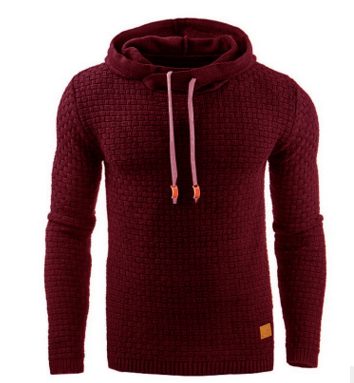 Men's Textured Design Hoodie in Regular Fit - 2 - London-stylehouse.com