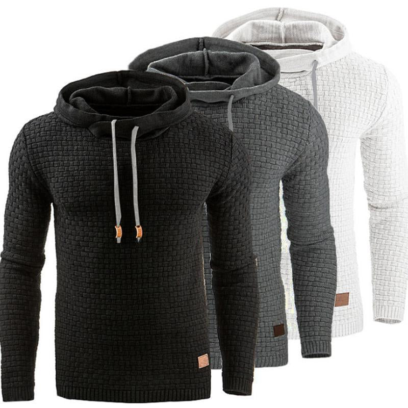 Men's Textured Design Hoodie in Regular Fit - 4 - London-stylehouse.com