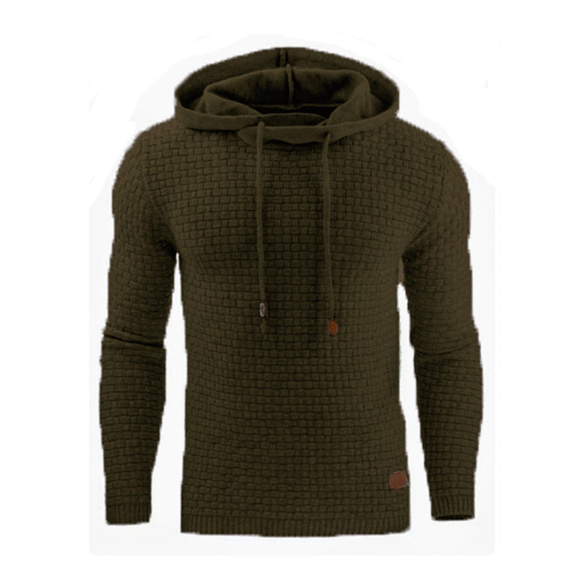 Men's Textured Design Hoodie in Regular Fit - 7 - London-stylehouse.com