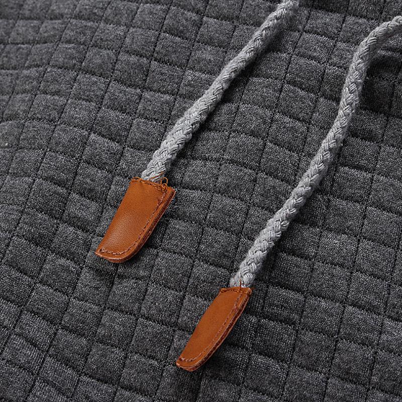 Men's Textured Design Hoodie in Regular Fit - 9 - London-stylehouse.com