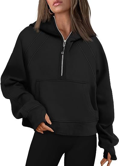 Women’s Zip-Up Relaxed Fit Hoodie with Pocket - 2 - London-stylehouse.com