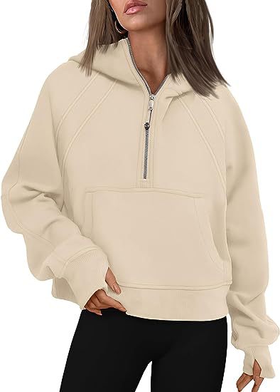 Women’s Zip-Up Relaxed Fit Hoodie with Pocket - 3 - London-stylehouse.com