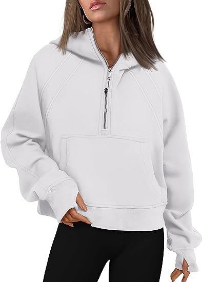 Women’s Zip-Up Relaxed Fit Hoodie with Pocket - 6 - London-stylehouse.com