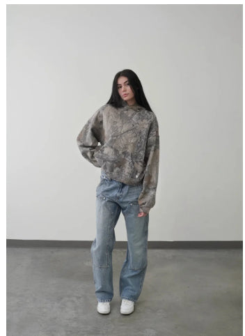 Ladies' Oversized Hoodie with Unique Print Detail - 4 - London-stylehouse.com