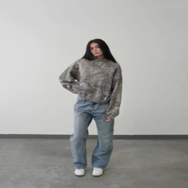 Ladies' Oversized Hoodie with Unique Print Detail - 5 - London-stylehouse.com