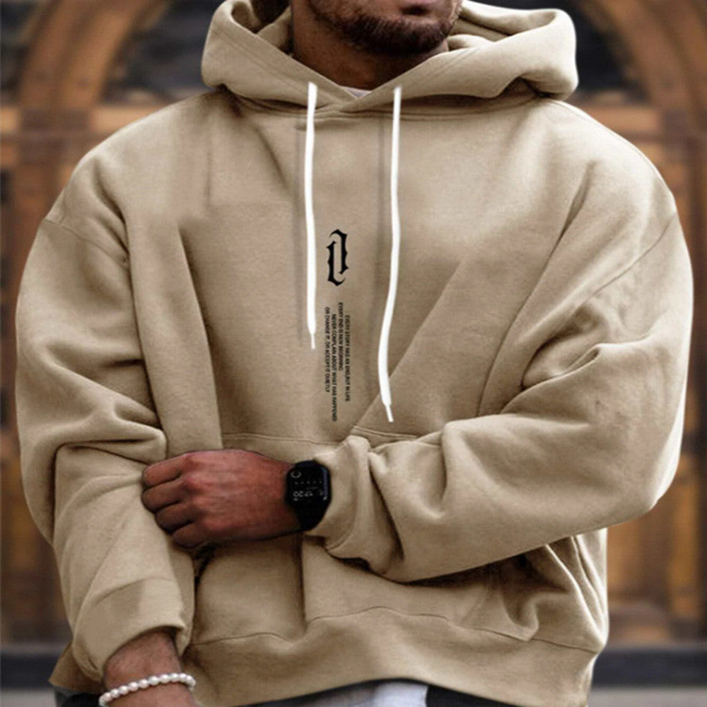 Men's Comfortable Hoodie with Pocket and Adjustable Hood - 2 - London-stylehouse.com