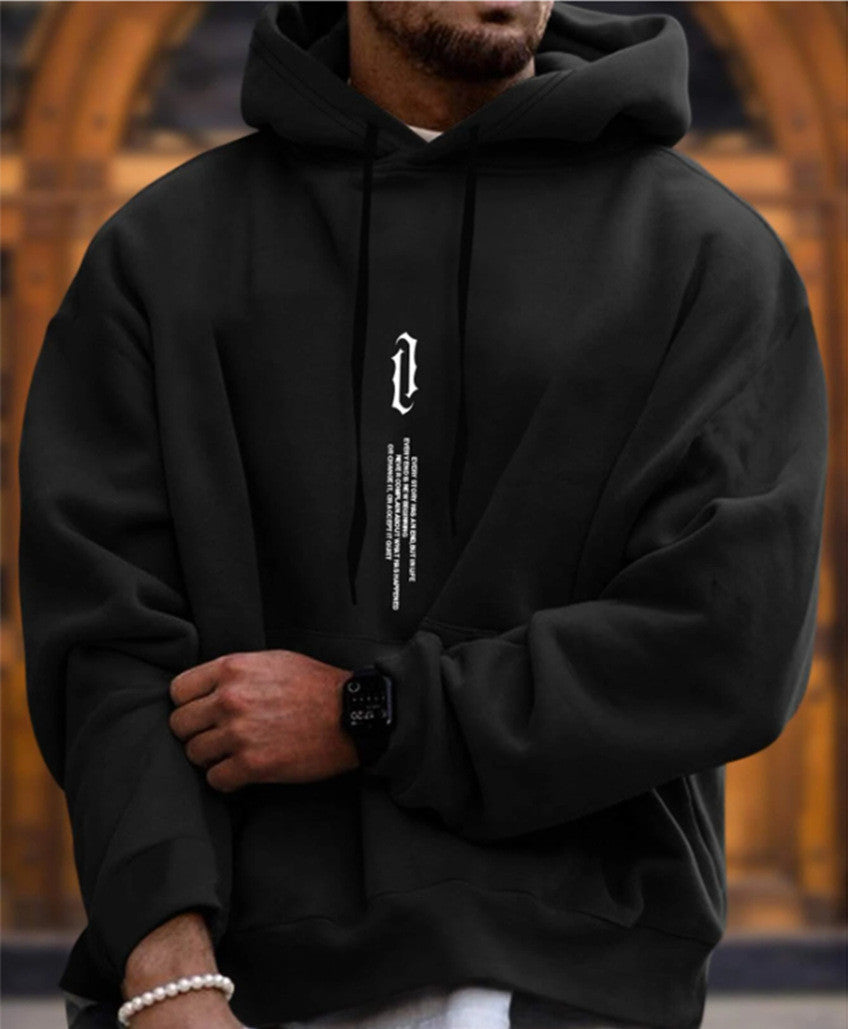 Men's Comfortable Hoodie with Pocket and Adjustable Hood - 3 - London-stylehouse.com
