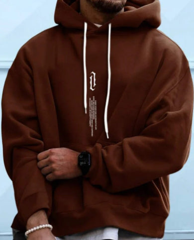 Men's Comfortable Hoodie with Pocket and Adjustable Hood - 5 - London-stylehouse.com
