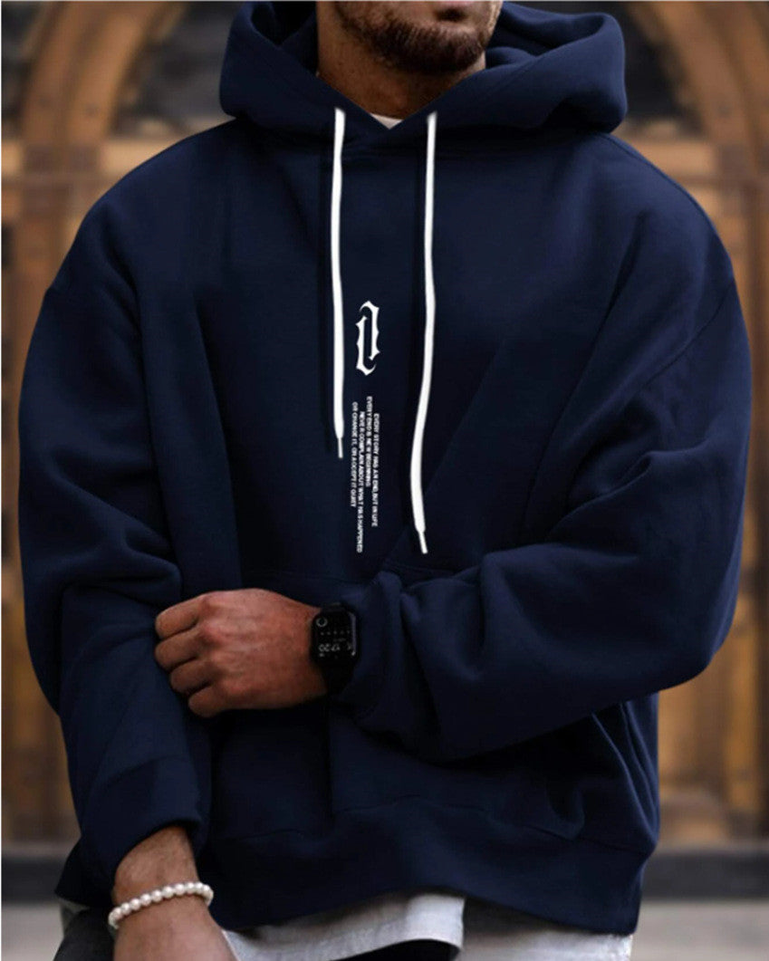 Men's Comfortable Hoodie with Pocket and Adjustable Hood - 6 - London-stylehouse.com