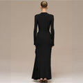Chic Asymmetric Long Sleeve Bodycon Dress for Women - 1 - London-stylehouse.com