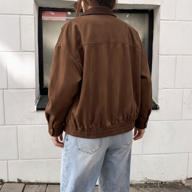 Casual Women's Straight Cut Jacket with Button Detail - 2 - London-stylehouse.com