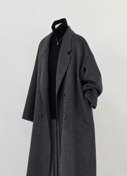 Ladies' Button-Down Loose Fit Overcoat - 2 - London-stylehouse.com