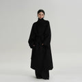 Chic Longline Women's Coat with Relaxed Fit and Stand Collar - 4 - London-stylehouse.com