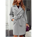 Elegant Women's Belted Overcoat in Relaxed Fit - 8 - London-stylehouse.com