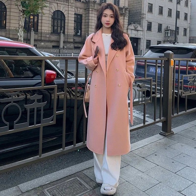 Elegant Loose Fit Women's Double-Breasted Coat - 1 - London-stylehouse.com