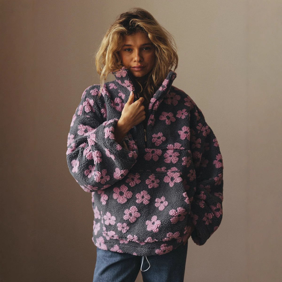 Women's Everyday Pullover with Generous Pocket - 1 - London-stylehouse.com