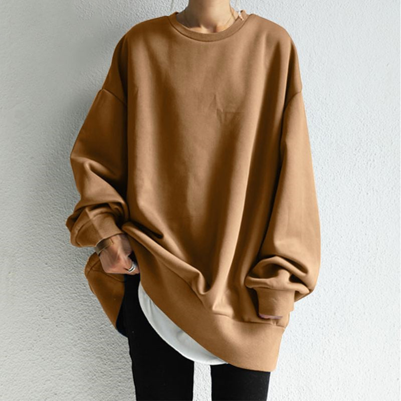 Relaxed Fit Women's Sweatshirt with Unique Patch Design - 4 - London-stylehouse.com