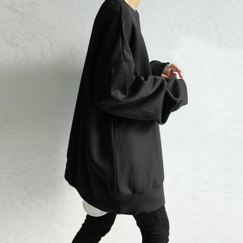 Relaxed Fit Women's Sweatshirt with Unique Patch Design - 6 - London-stylehouse.com