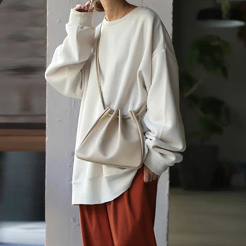 Relaxed Fit Women's Sweatshirt with Unique Patch Design - 8 - London-stylehouse.com