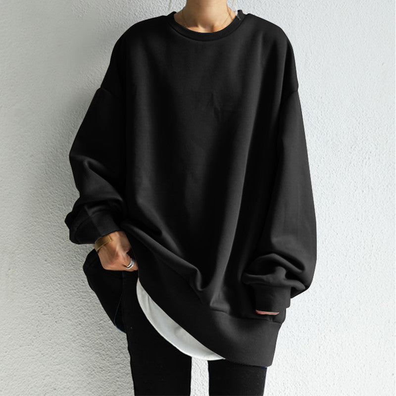 Relaxed Fit Women's Sweatshirt with Unique Patch Design - 13 - London-stylehouse.com