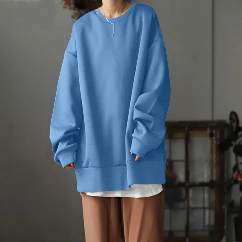 Relaxed Fit Women's Sweatshirt with Unique Patch Design - 14 - London-stylehouse.com