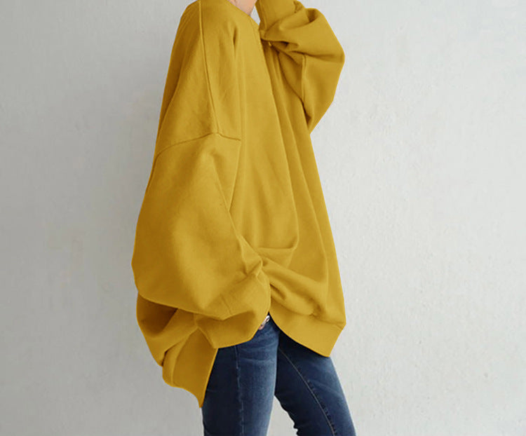 Relaxed Fit Women's Sweatshirt with Unique Patch Design - 29 - London-stylehouse.com