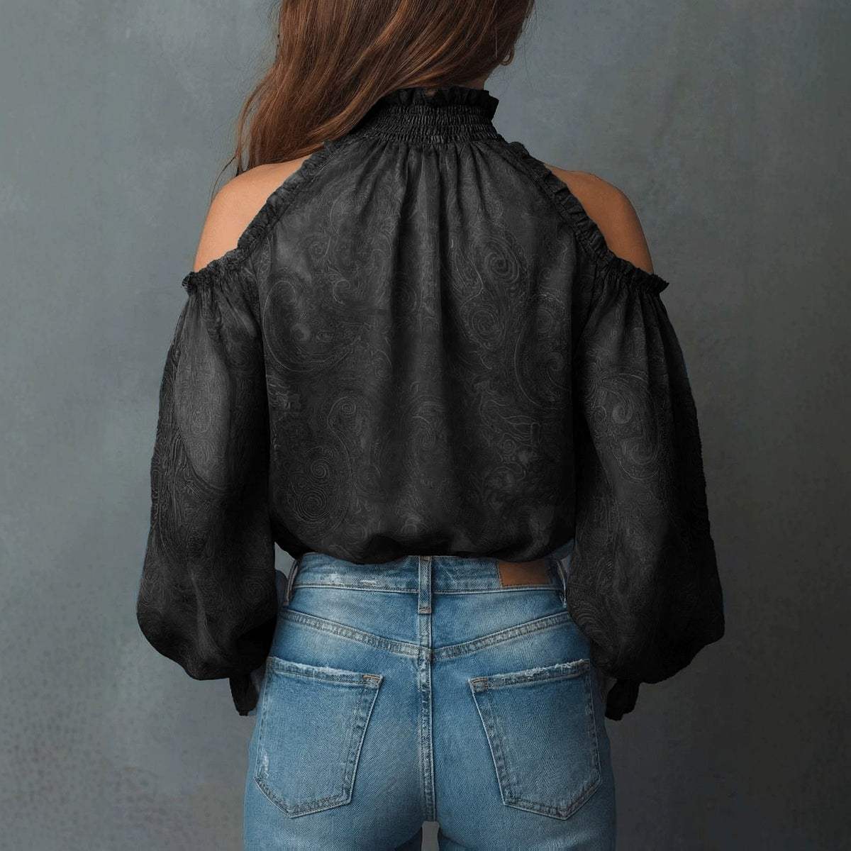Chic Off-the-Shoulder Blouse with Relaxed Fit for Effortless Style - 9 - London-stylehouse.com