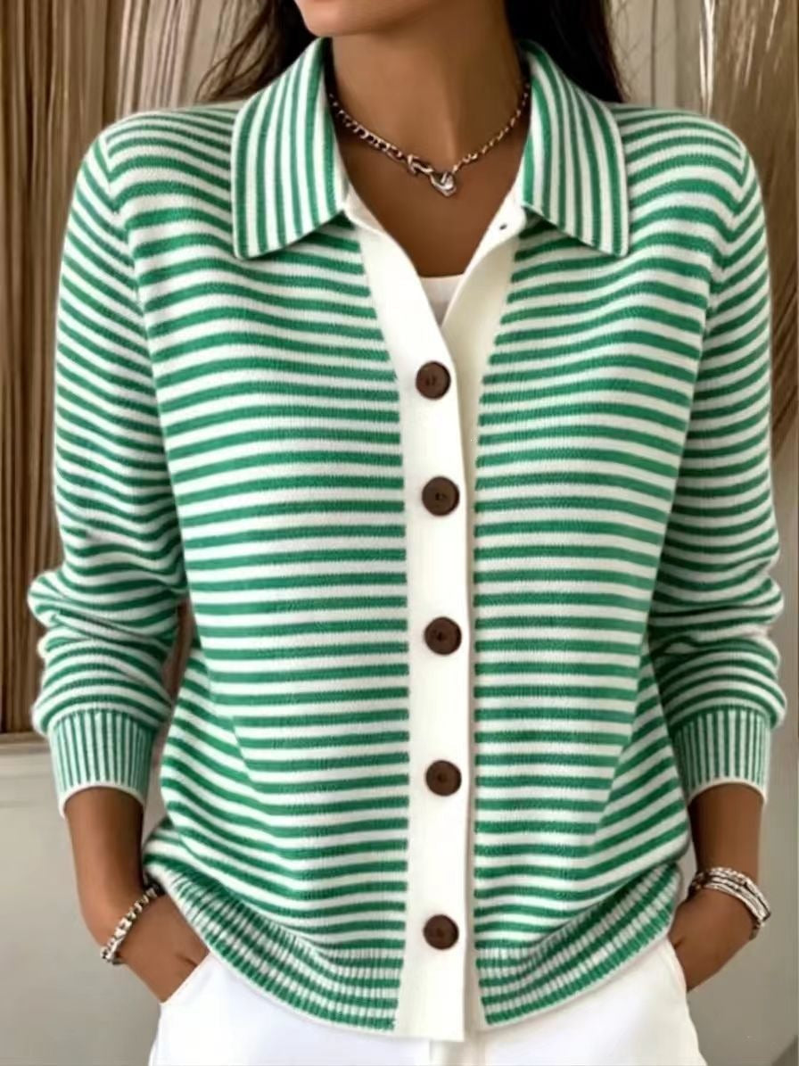 Chic Ladies' Button-Front Cardigan with Relaxed Silhouette - 4 - London-stylehouse.com