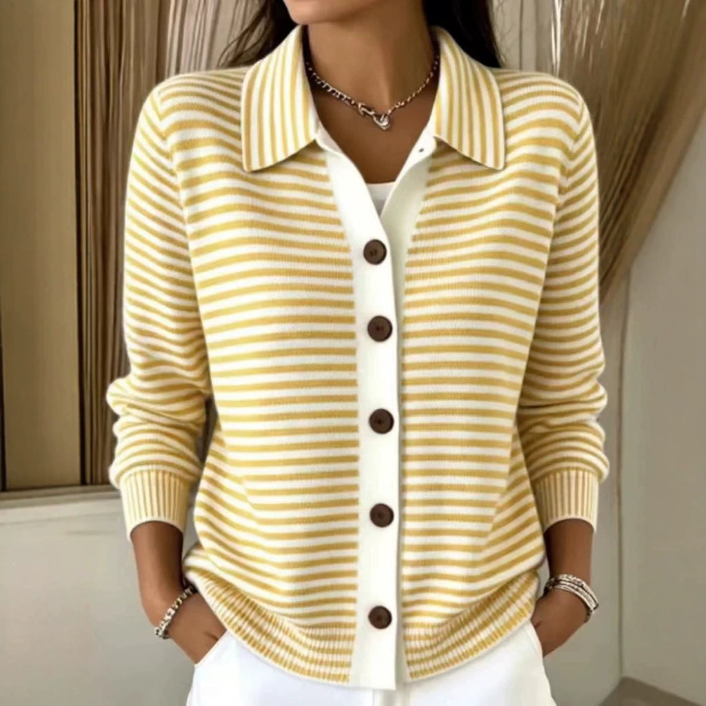 Chic Ladies' Button-Front Cardigan with Relaxed Silhouette - 9 - London-stylehouse.com