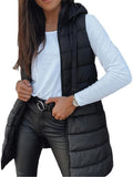 Women's Tailored Gilet with Hood and Handy Pockets - 9 - London-stylehouse.com