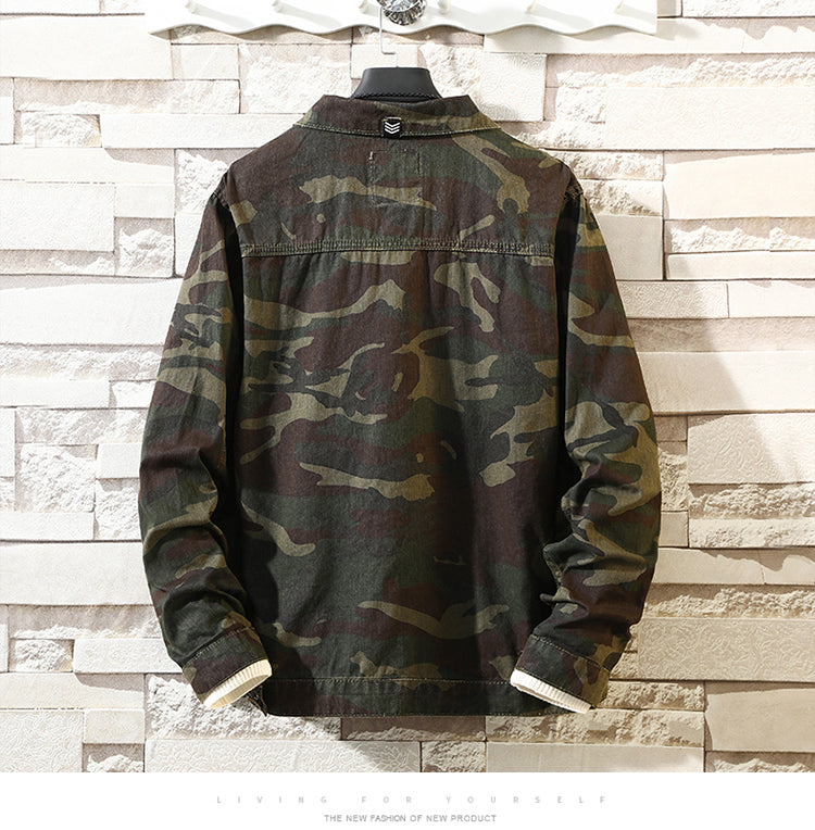 Men's Casual Relaxed Denim Jacket with Button Fastening - 3 - London-stylehouse.com