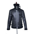 Men's Premium Leather Jacket with Luxurious Sheepskin Collar - 1 - London-stylehouse.com