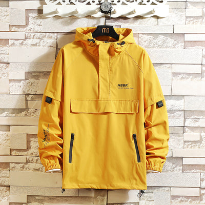 Men's Casual Relaxed Jacket with Front Pouch - 1 - London-stylehouse.com