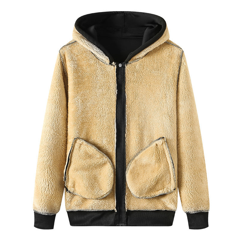 Men's Comfortable Zip Hoodie with Adjustable Hood - 1 - London-stylehouse.com
