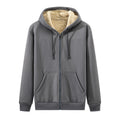 Men's Comfortable Zip Hoodie with Adjustable Hood - 2 - London-stylehouse.com