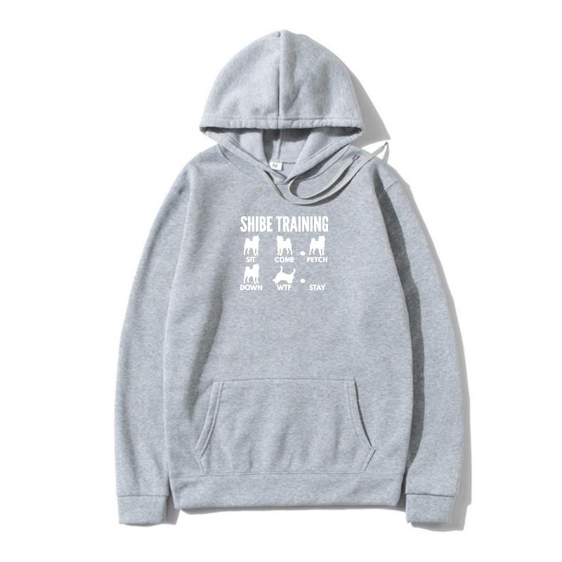 Relaxed Fit Men's Hoodie Featuring Dog Training Graphic - 1 - London-stylehouse.com