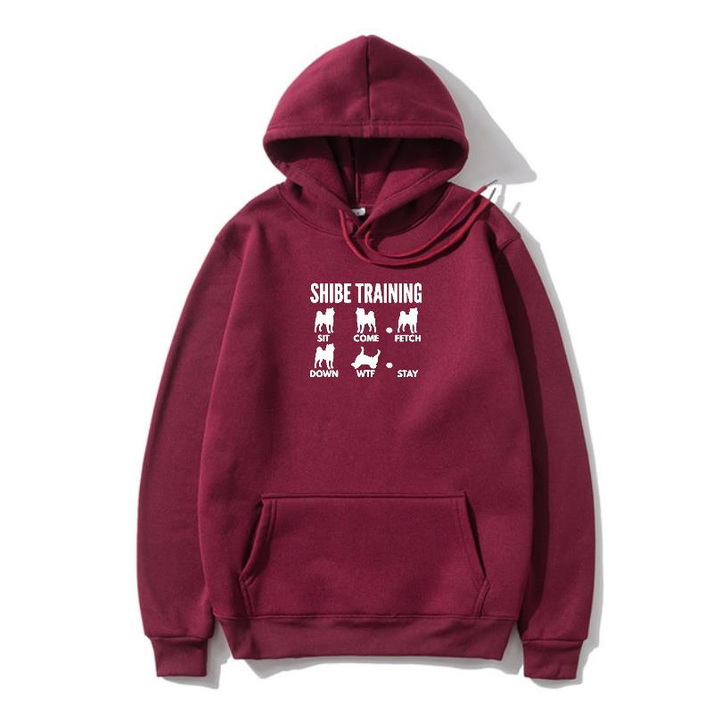 Relaxed Fit Men's Hoodie Featuring Dog Training Graphic - 3 - London-stylehouse.com