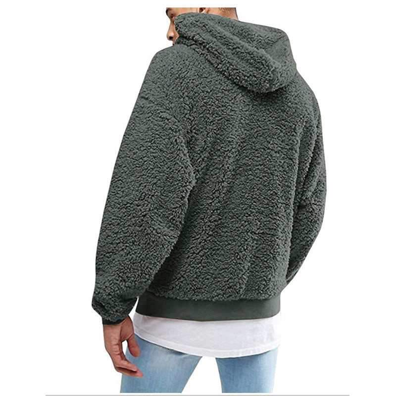 Men's Casual Relaxed Hoodie with Adjustable Drawcord - 5 - London-stylehouse.com