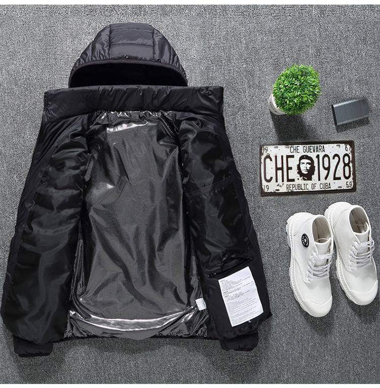 Men's Slim-Fit Heated Jacket with Removable Hood for Cold Weather - 3 - London-stylehouse.com