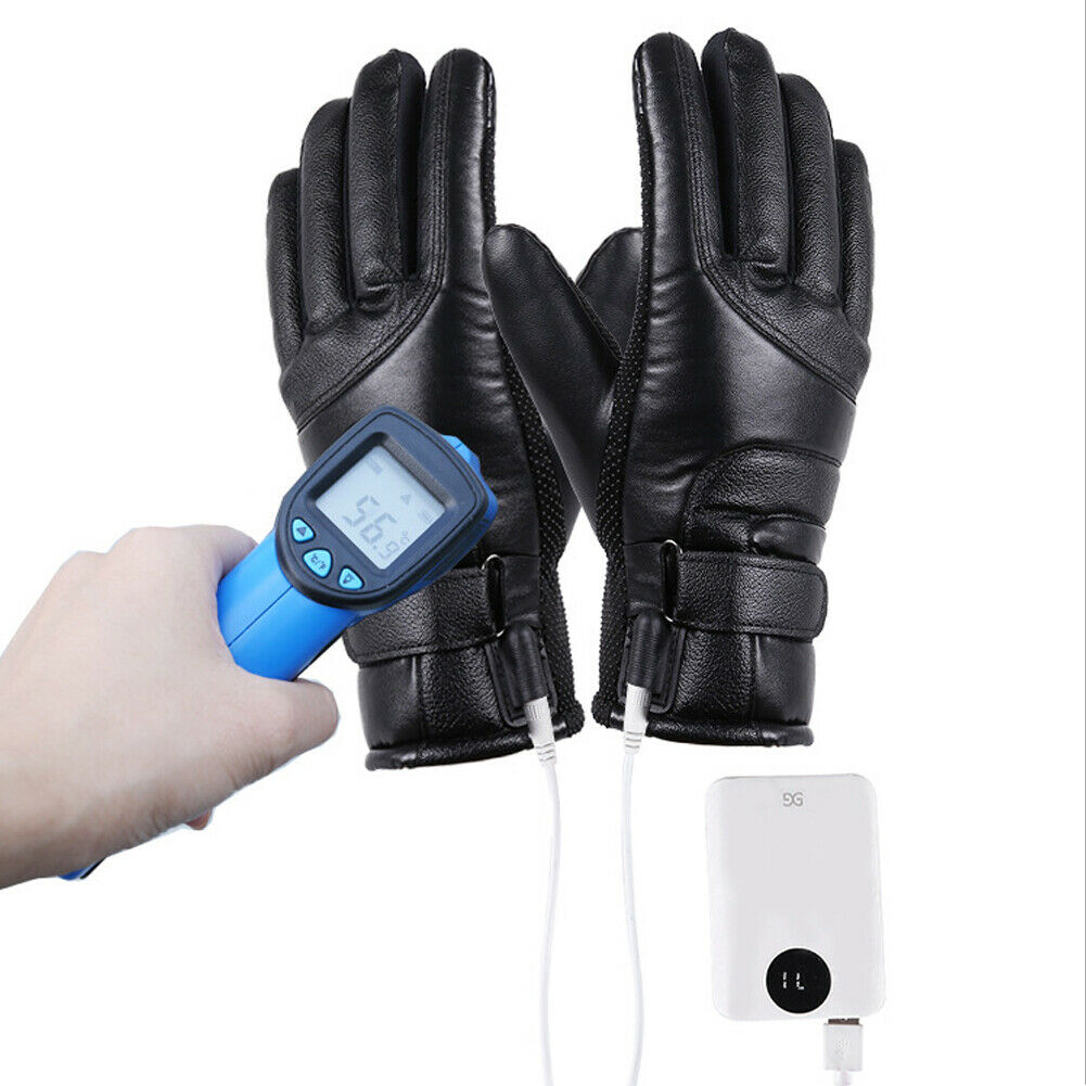 Men's Touchscreen Heated Winter Gloves with Windproof Design - 1 - London-stylehouse.com