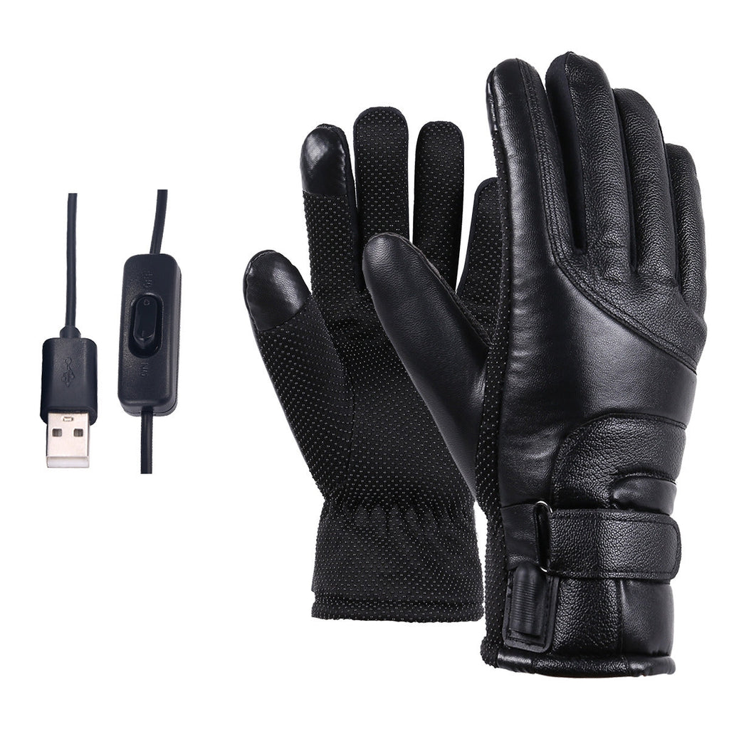 Men's Touchscreen Heated Winter Gloves with Windproof Design - 2 - London-stylehouse.com