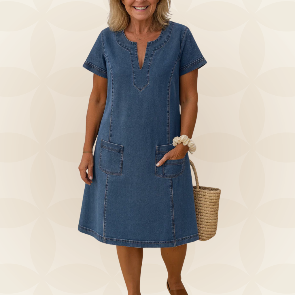Doreen – Casual Denim Summer Dress - Image 1