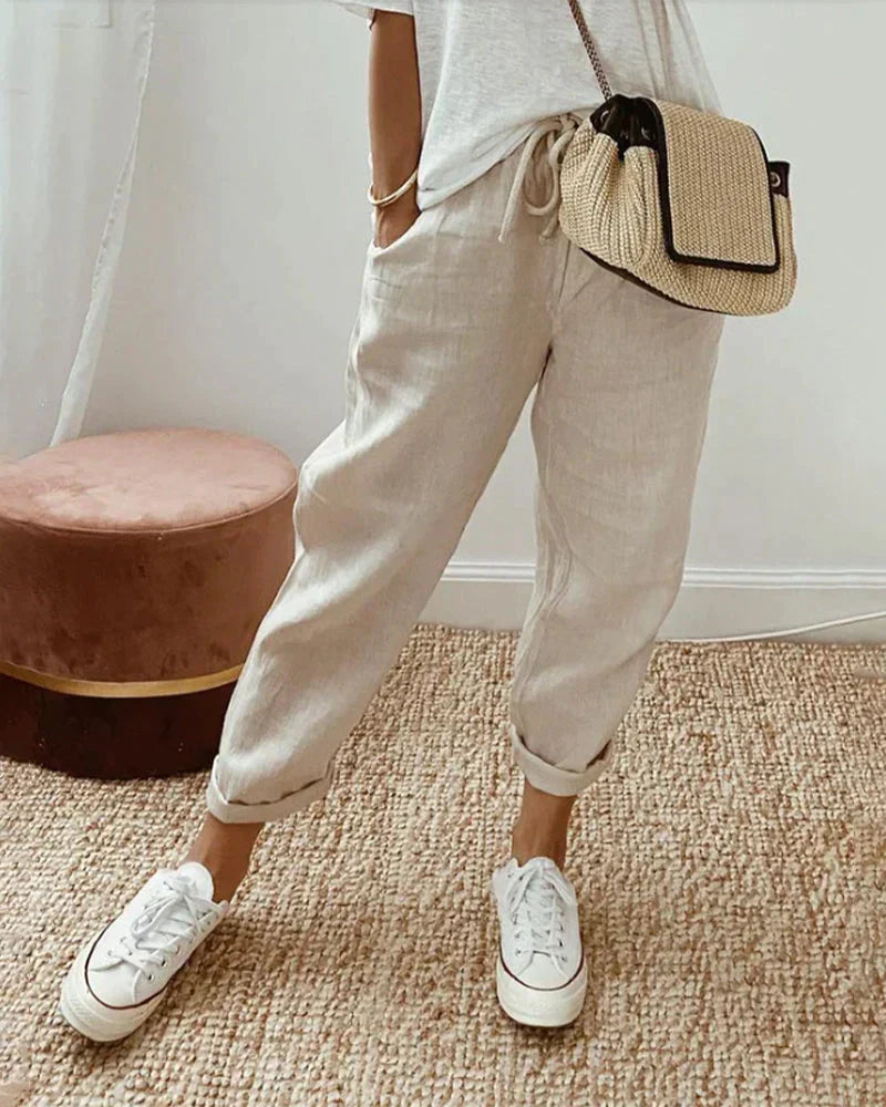 Hannah casual and stylish trousers in beige