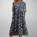 Christa– Women Floral Print Maxi Dress - Image 1