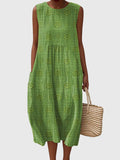 Eliza – Embroidered Sleeveless Midi Dress Womenswear