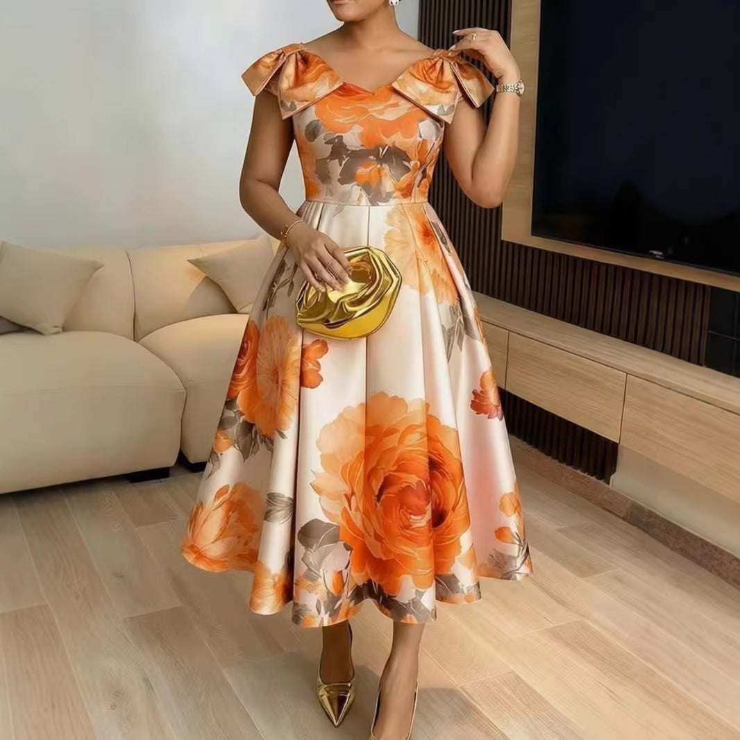 Kirsten – Women Floral Print Midi Dress - Image 8