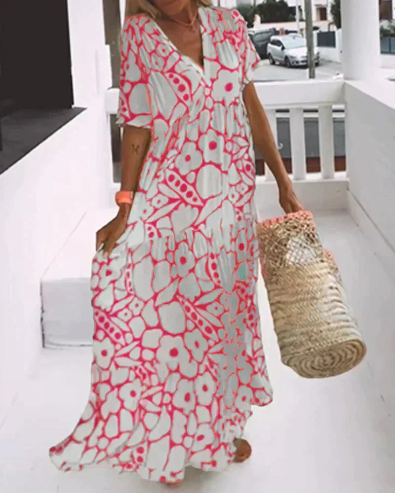 Karin – Women Floral Print Maxi Dress - Image 3