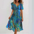 Emily – Elegant Wrap Midi Dress - Image 1