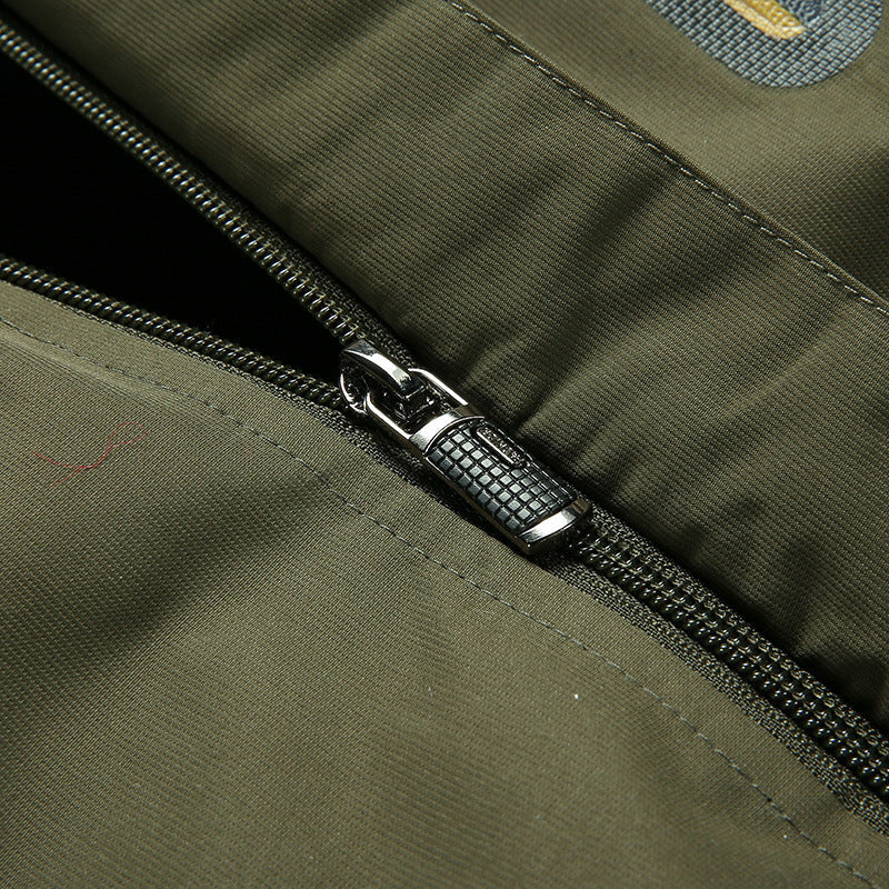 Men’s waterproof jacket with hood and wind-resistant properties - J&B; - 6 - London-stylehouse.com